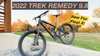 My 2022 Trek Remedy 98 Reveal  Initial Review New Fox Shock newbike [upl. by Beniamino]