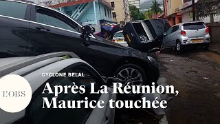 Cyclone Belal  lîle Maurice touchée par de fortes inondations [upl. by Latsryk]