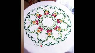 Table cloth embroidery design [upl. by Erfert]