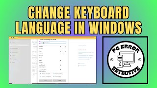 How To Change Keyboard Language In Windows 10 [upl. by Weibel212]