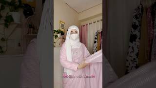 Hijab With saree🎀🫶🏻 teamcuhie hijabtutorial hijabwithsaree [upl. by Gnuhp]