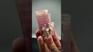 Pink Tourmaline on Lepidolite and Perfect Secondary Crystals from Afghanistan tourmaline crystals [upl. by Cowles]