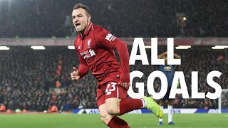 Xherdan Shaqiri ALL GOALS for Liverpool  Anfields Swiss HERO 🚀 [upl. by Onirefez]