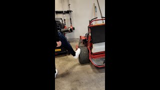 Dealing with flat tires on mowers🤦 lawnbusiness [upl. by Wilburt]