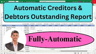 Automate Your Creditors and Debtors Outstanding Report with Excel [upl. by English56]