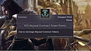 Abyssal Contract Tokens Guide  Throne and Liberty [upl. by Nimad]