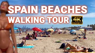 Beach walk Spain summer 2024 Spain beach vlog [upl. by Liscomb]