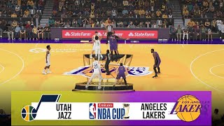 UTAH JAZZ vs LOS ANGELES LAKERS  EMIRATES NBA CUP 2024  NBA 2K25 [upl. by Calysta]