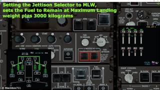 PMDG 747400 Fuel Jettison [upl. by Duomham]