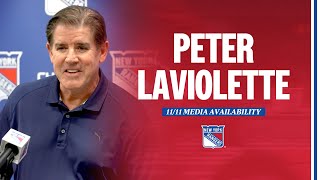 NYR Practice Peter Laviolette Media Availability  November 11 2023 [upl. by Laurent]