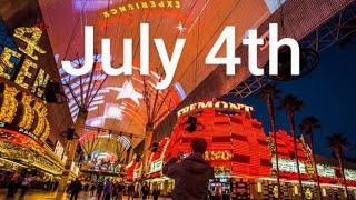 Las Vegas LIVE NOW Fremont Street July 4th Vegas Live Stream [upl. by Cassandry]