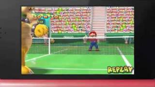 Mario Tennis Trailer at Nintendo 3DS Conference 2011 [upl. by Nitsed837]