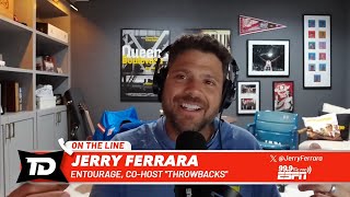 Entourage Star Jerry Ferrara talks New York Giants Daniel Jones new podcast [upl. by Dnalyram548]