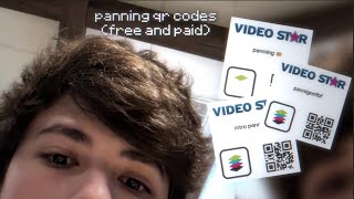 video star panning qr codes paid and free 🧇 panning effect screen float [upl. by Pall]