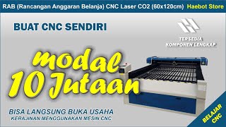 Modal 10juta saja sudah bisa membuat Usaha Kerajinan CNC Sendiri  CNC Laser Co2  HAEBOT [upl. by Eeresed]