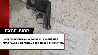 ‘¡No puedo más perdón’ suicida falla tiro y queda gravemente herido [upl. by Long]