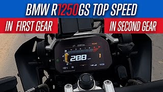 BMW 1250 GS top speed In First and Second Gear  BMW R 1250 GS [upl. by Benedix899]