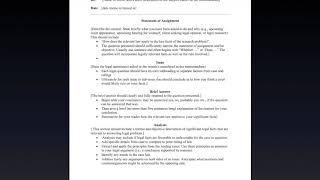 How to Write a Legal Analysis Memorandum [upl. by Ailemrac869]