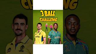 MITCHELL STARC VS KAGISO RABADA 🔥  3 BALL CHALLENG  shorts cricket rc22 challenge gaming [upl. by Blondie]