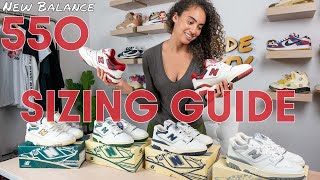 BEFORE YOU BUY THE DEFINITIVE NEW BALANCE 550 SIZING GUIDE and ON FOOT STYLING [upl. by Geirk]