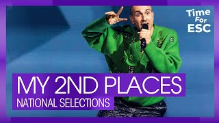 MY SECOND PLACES IN EACH NATIONAL SELECTION  Eurovision 2024  TimeForEurovision [upl. by Roose172]