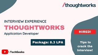 Thoughtworks Interview Experience  Recruitment Process  How I got selected at Thoughtworks  2021 [upl. by Merat]