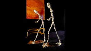 Giacometti sculptures in tin foil [upl. by Aubin]