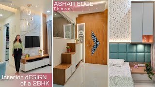 Interior Design of 2bhk  Home Tour Thane Navi Mumbai Interior design Ideas Mandir Ashar Group [upl. by Dranyam]