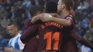 Deportivo vs Barcelona 24  Highlights  29042018 HD [upl. by Anaele]