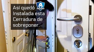 ¡INSTALADA La Cerradura de Alta Seguridad en una puerta principal 🥇 [upl. by Naillimixam]