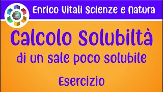 Prodotto di Solubilità determinazione della solubilità di un sale poco solubile [upl. by Evers]