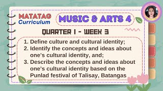 Matatag Music amp Arts 4 Quarter 1 Week 3 [upl. by Brill]