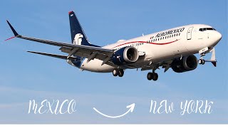 Aeromexico 737 Max First Class  Mexico City New York City  Aeromexico Clase Premier [upl. by Desma]