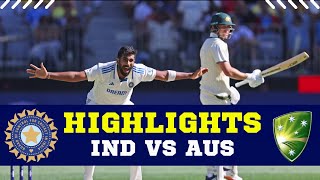 IND Vs AUS Highlights  India vs Australia 1st Test Day 1 Full Match Highlights  IND Vs AUS [upl. by Katharina]