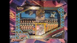 Pokemon Shiny Zacian Premium Figure Collection Opening [upl. by Nlocnil574]