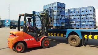 Loading Truck With Forklift  Forklift Loading Truck  Loading pallets onto a truck ForkliftSkills [upl. by Enytsirk]