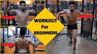 Complete Workout For Beginners at GYM  STOP DOING WRONG EXERCISE [upl. by Dibbrun]