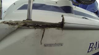 Leak at stern hawse fairlead  stopping leak [upl. by Bethanne]