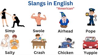 Most common English SlangsEnglish VocabularyVocabulary with picturesListen and practice [upl. by Janeen702]