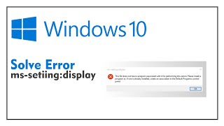 How to Fix mssetting display Error on Windows 1087  DigiGraphics [upl. by Akirehs]