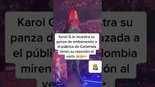 Karol g muestra su embarazo al público 😱😲🤐 [upl. by Cowen]