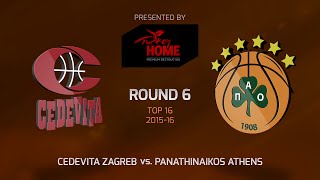 Highlights Cedevita ZagrebPanathinaikos Athens [upl. by Breanne]