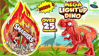 ZURU Smashers Series 4 Mega Light up Dino [upl. by Raddi734]