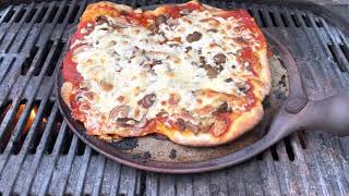 Clay Coyote Flameware Pizza Stone in Action [upl. by Akemrehs163]