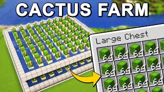 The BEST Cactus Farm in Minecraft 121 Tutorial [upl. by Weigle]