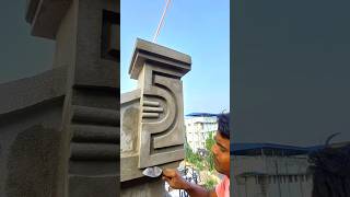 Latest Parapet Piller Design 👌👍 shortvideo construction plastar [upl. by Ewnihc]