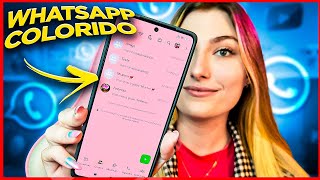 Chegou🥳 COMO DEIXAR SEU WHATSAPP COLORIDO [upl. by Ahseneuq]