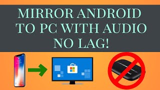 How to MirrorCast android to PC with Audio NO LAG using scrcpy NO CAPTURE CARD [upl. by Enreval]