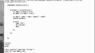 Using Ajax And Click jQuery Functions To Send Email With PHP [upl. by Rudolf]