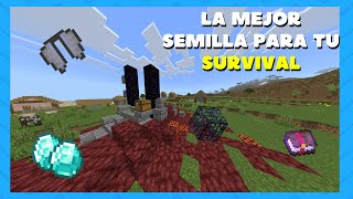 LA MEJOR SEMILLA DE MINECRAFT 120 PARA COMENZAR TU AVENTURA [upl. by Airet]